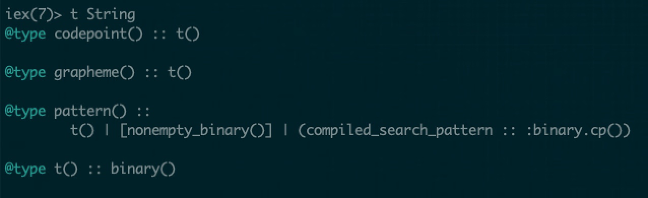 recipe 2, 3: `t()` to get type information